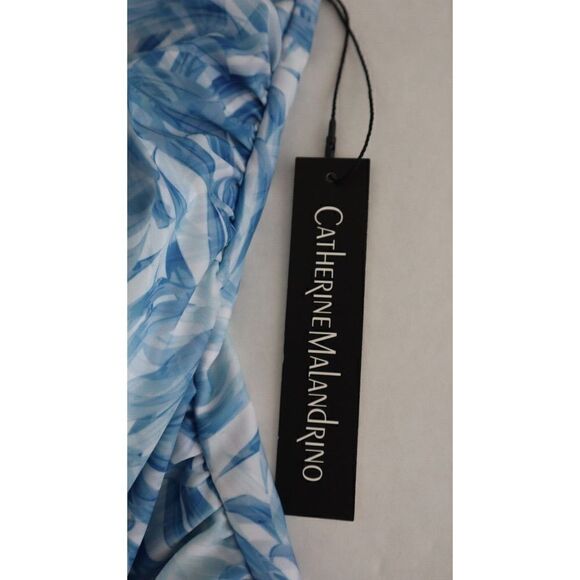 Catherine Malandrino Sz M Leafs Cascade Print Side Ruching 1-Pc Swimsuit $120 - Picture 9 of 10